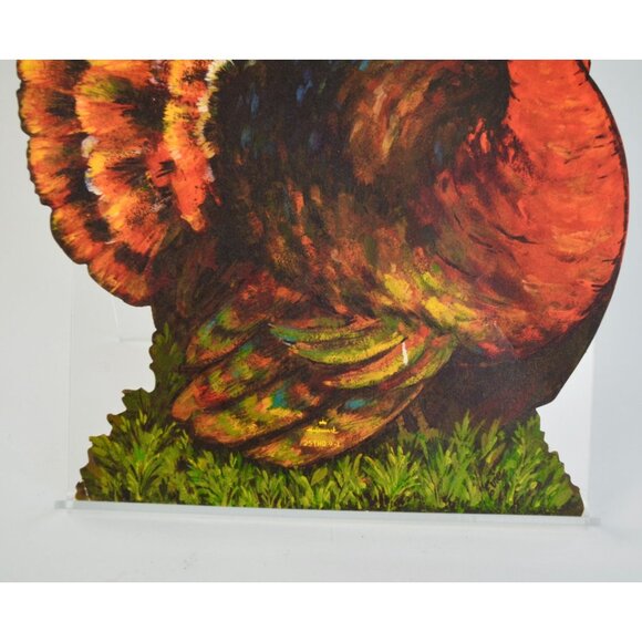 Hallmark Vintage Die Cut Turkey Cutout Decor - Picture 3 of 4